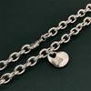 Joyería de venta directa de fábrica chapada en plata 925 46CM hebilla de miedo collar de corazón de pollo suministro en stock