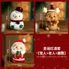 Enfeite de Mesa Papai Noel Decorações de Natal Cenário Enfeite Boneco de Neve Brinquedo Presente para Crianças