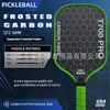 Conjunto de raquetes de pickleball em fibra de carbono T700, raquete de pickleball de alta qualidade com textura fosca mais vendida com cabo longo, direto do fabricante