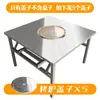 Mesa de Barbacoa de Acero Inoxidable para Uso Comercial, Mesa con Parrilla de Carbón para Comedor al Aire Libre, Mesa y Sillas para Restaurantes de Barbacoa