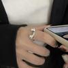 Anillo en forma de U con diseño de nicho de estilo coreano de plata esterlina S925 de Onihan, anillo de herradura INS con personalidad simple de Corea del Sur para mujer
