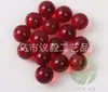 10 piezas canicas de vidrio rojas de 25 mm 2.5 cm color dorado damas transparente decorativo 25 bolas 200 g