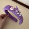 Sanrio plush cartoon headband menina bonito princesa cocar baby hair band novo cão hairpin