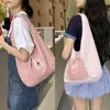 Versão Coreana Desenho Animado Tomate Colete Xadrez Bolsa Grande Capacidade 2025 Verão Nova Mochila Moda Versátil Bolsa de Ombro