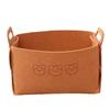 Cesta de armazenamento de feltro de urso, mesa de trabalho, armazenamento de roupas, lanches, livros, artigos diversos, cesta de armazenamento de feltro