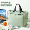 Bolsa de almuerzo aislada para trabajadores de oficina, gran capacidad, bolsa de almuerzo de papel de aluminio engrosado, bolsa de mano estilo nuevo para estudiantes