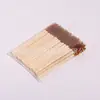 Escova de cílios descartável com cabo de bambu cor haste de bambu escova de cílios pente escova de sobrancelha escova espiral ferramenta para cílios postiços