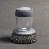 Cepillo de Limpieza Tipo Prensa Automático de Alta Eficiencia Transfronterizo para Añadir Líquido, para Limpieza de Cocina y Estufas del Hogar, Fabricante de Bolas de Lana de Acero