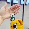 Llavero Colgante Lindo de Panda Rojo de Bambú Seleccionado Cuidadosamente de Celebridad de Internet Llavero Colgante para Llaves Coche Bolsa Regalo