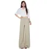 Jeans rectos holgados de proporciones perfectas con bolsillos traseros con solapa, pantalones vaqueros sencillos para mujer con terciopelo de perla