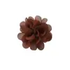 Joyería DIY accesorios hechos a mano tocado 5cm flor de gasa color caramelo accesorios para el cabello de niños con pinza para el cabello diadema 22 colores