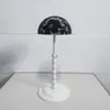 Suporte Ajustável para Perucas em Formato de Cogumelo Rack de Armazenamento para Chapéus Armazenamento de Mechas de Peruca Manequim Suporte para Cabeça Suporte de Exposição para Perucas
