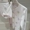Pijama Feminino Estilo Delicado com Design de Floco de Neve para Mulheres Novo Tamanho Grande Confortável Manga Longa Shorts Roupa de Casa Conjunto de Duas Peças