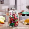 Venda por atacado fivela de vidro selado jar grande capacidade transparente à prova de umidade jar de chá armazenamento picles jar grãos