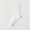 Calcetines 100% algodón, algodón puro, blancos para mujer, finos, resistentes al olor, totalmente de algodón, sin costuras, longitud a media pantorrilla para primavera y verano