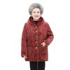 Ropa Acolchada de Algodón para Mujeres de Mediana Edad y Mayores, Ropa para Madres, Ropa de Invierno, Abrigos de Talla Grande para Personas Mayores, Chaquetas Acolchadas de Algodón Espesadas de Terciopelo para Abuelas de Longitud Media