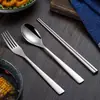 Juego de Cubiertos de Titanio Puro para Viaje, Picnic, Camping, Ensalada de Frutas, Postre, Comida Occidental, Utensilios de Camping
