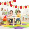 Bestseller transfronterizo para la temporada de regreso a clases: decoraciones para salón de clases, autobús escolar de manzana, guirnaldas de lápices, banderines, pancartas, decoraciones colgantes, decoraciones de papel