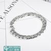 Pulsera Estilo Coreano 10 Ancho Patrón Estrella Interior Cadena de Acero Inoxidable para Hombre Pulsera Distintiva para Hombre Pulsera Estilo Simple y Frío 22cm