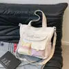 Bolso de Hombro de Gran Capacidad para Mujer, Bolso Cruzado de Color Contrastante, Bolso para Clases de Tutoría Estudiantil, Bolso Tote para Viajar al Trabajo, Bolso de Tutoría, Ligero