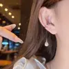 Pendientes de Aleación de Cobre, Clips para Orejas de Perla de Imitación Gota de Agua, Pendientes Colgantes para Mujer Sin Perforar, Clips para Cartílago de la Oreja