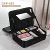 Bolsa de cosméticos de grande capacidade com kit de maquiagem, tatuagem e cabeleireiro, armazenamento de cosméticos, bolsa com divisória destacável multicamada, atacado