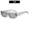 Moda Urbana Europea y Americana Marco Cuadrado Retro Versátil Gafas de Sol Nueva Moda al Aire Libre Ciclismo Protección Solar Gafas de Sol Transfronterizas