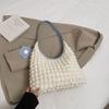 2025 Nuevo Bolso de Hombro de Lona con Forma de Nube de Aire y Flor para Verano Bolso Vacío Bolso de Mano Simple para Estudiante