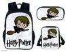 Mochila Escolar Harry Potter de Tres Piezas Mochila Casual para Hombres y Mujeres Mochila para Estudiantes Impresa de Gran Capacidad Mochila para Exteriores