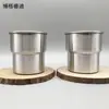 Taza de Agua para Exteriores de Acero Inoxidable 304 Estilo Japonés Taza de Café Taza Portátil Taza Apilable Taza con Escalón