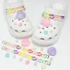 Compatible con Crocs Cadena Dorada con Purpurina Lujo Ligero Pedrería Accesorios DIY Flores para Zapatos Decoración de Girasol Hebillas para Zapatos Mayoreo