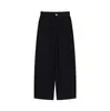 Pantalones Vaqueros Acortados de Pierna Ancha 100% Algodón Lavado con Sal Gris Cemento Vintage Nuevo Otoño 2026 para Mujer