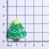 Papá Noel que Brilla en la Oscuridad Árbol de Navidad Resina Dibujo Animado DIY Pasador Caja de Papelería Decoración de Zapato Imán para Refrigerador Funda de Teléfono