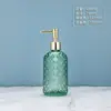 Frasco Dispenser de Sabão de Vidro Pequeno em Formato de Diamante para Uso no Banheiro, Frasco de Shampoo e Gel de Banho em Formato de Abacaxi, Frasco de Álcool em Gel Tipo Pressão