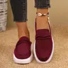Comercio Electrónico Transfronterizo 2026 Nuevos Mocasines Casuales Slip-on Zapatos Perezosos Tallas Grandes Pantuflas de Suela Gruesa para Mujer Venta al por Mayor