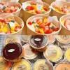 Caja de Pastel de Capas de Durian de 6 pulgadas de Moda Tazón de Frutas de 7 pulgadas Molde de Chiffon Espesado Resistente a Altas Temperaturas Caja de Embalaje