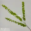 Eucalipto artificial de 3 pontas, decoração de casamento elegante e sofisticada, planta verde para casa, ornamento decorativo eterno, folhagem versátil