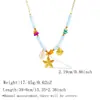 Acessórios para Colar Feminino Corrente para Clavícula de Aço Inoxidável Pulseira Design de Estrela do Mar Verão Diário Versátil Joias Atacado Transfronteiriço