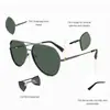 Gafas de Montura Grande de Alto Estilo Europeo y Americano Gafas de Sol Polarizadas Tipo Aviador Ovaladas para Hombre Protección Solar para Conducir Gafas de Sol Versátiles