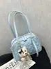 Bolso de hombro bordado de moda estilo coreano, nuevo modelo primavera-verano 2026, bolso de mano acolchado simple, bolso de hombro y axila moderno para el día a día