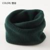 Calentador de cuello de cachemira para hombres y mujeres, bufanda, protección para el cuello, cálido, versátil, jersey, tejido de punto, simple, suave, ceroso, de alta gama, grueso