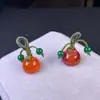 Ágata Rojo Jade Vaina de Loto Pequeña Tejida a Mano Roja Pulsera Accesorio DIY Colgante Accesorios Venta al por Mayor en Stock