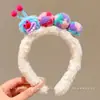 2026 Nova Faixa de Cabelo Doce para Mulheres Outono Inverno Faixa de Cabelo com Máscara Fofa Acessórios de Cabelo Ursinho Toque de Luxo Top de Caveira Faixa de Cabelo