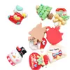 Santa Claus de Dibujos Animados Reno Campana Accesorios de Resina Funda para Teléfono Móvil Pasador Joyería Parche Imán para Refrigerador Material