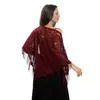 Novo Xale Cachecol Triângulo de Renda Noiva Madrinha Grupo Vestido de Casamento Xale de Banquete Cachecol Triângulo Feminino Atacado Transfronteiriço
