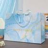 Estilo INS marmoleado bolsa de regalo tienda de ropa bolso de mano Día de San Valentín bolsa de papel Día de la Madre Día del Maestro bolsa de regalo