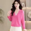26 Novidades de Primavera e Verão em Tricô de Seda Gelada para Mulheres, Peça Externa Fina, Cardigan com Proteção Solar, Blusa Curta Solta de Manga Longa, Camisa para Ar Condicionado