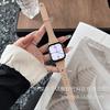 Correa de Cuero de Cabra con Anillo Metálico para Cintura Pequeña Adecuada para Apple S10 S11 Xiaomi Huawei Gt6 Fit4 Pulsera de Cuero