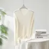 Suéter de Otoño e Invierno Cuello Redondo Perezoso 100% Cachemira Pura Tejido de Punto Cuello Bajo Delgado Apariencia Adelgazante Ajustado Prendas de Punto Base