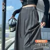 Pantalones cropped de cintura alta y pierna ancha para mujer, nuevo estilo de otoño, pantalones casuales holgados, efecto adelgazante, pantalones de traje de pierna recta